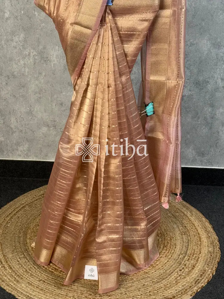 SEMI TISSUE ORGANZA BANARASI SAREE