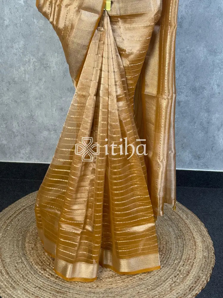 SEMI TISSUE ORGANZA BANARASI SAREE