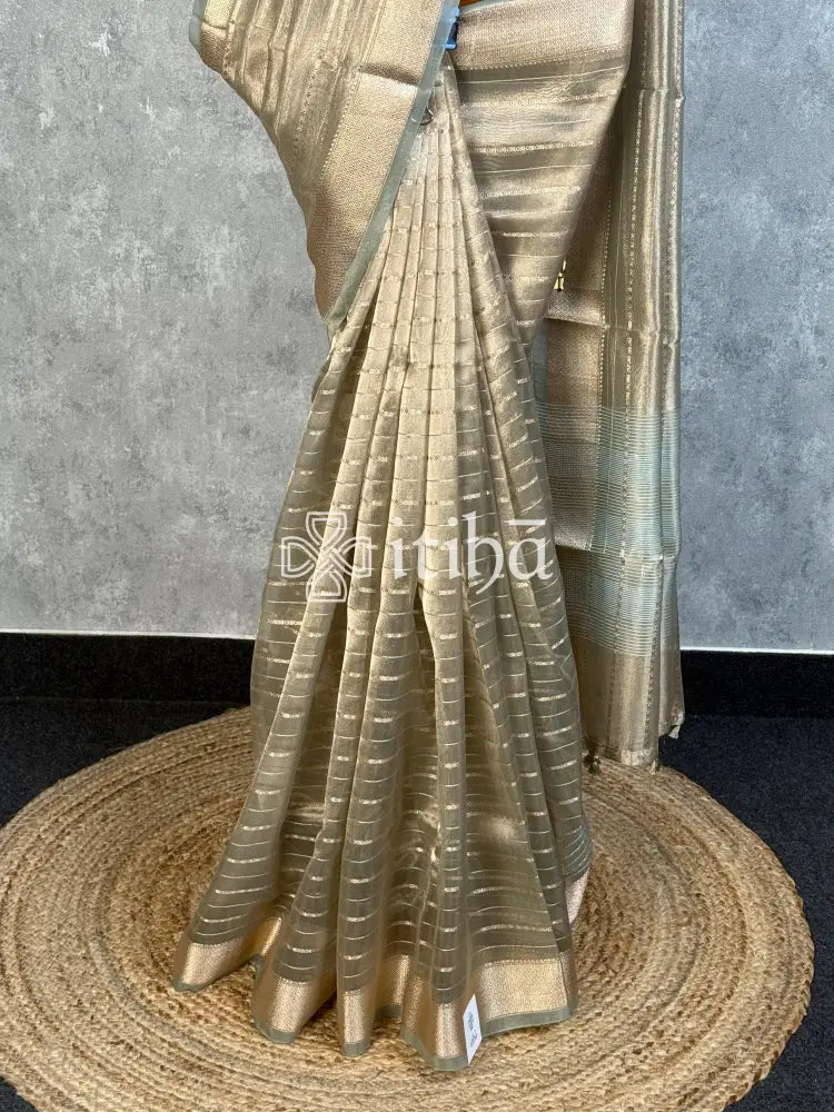 SEMI TISSUE ORGANZA BANARASI SAREE