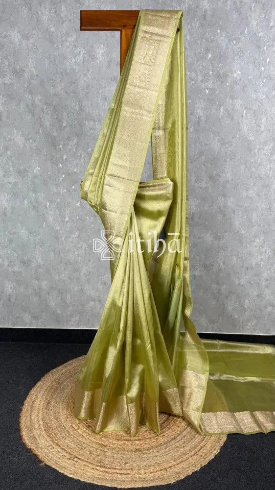 SEMI TISSUE ORGANZA BANARASI SAREE