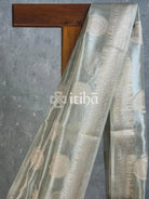 SEMI TISSUE ORGANZA BHUTA BANARASI SAREE