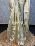 SEMI TISSUE ORGANZA JAAL BANARASI SAREE