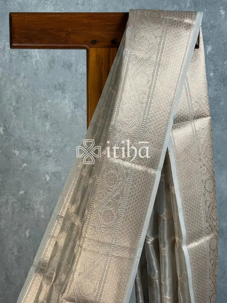 SEMI TISSUE ORGANZA JAAL BANARASI SAREE