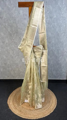 SEMI TISSUE ORGANZA JAAL BANARASI SAREE