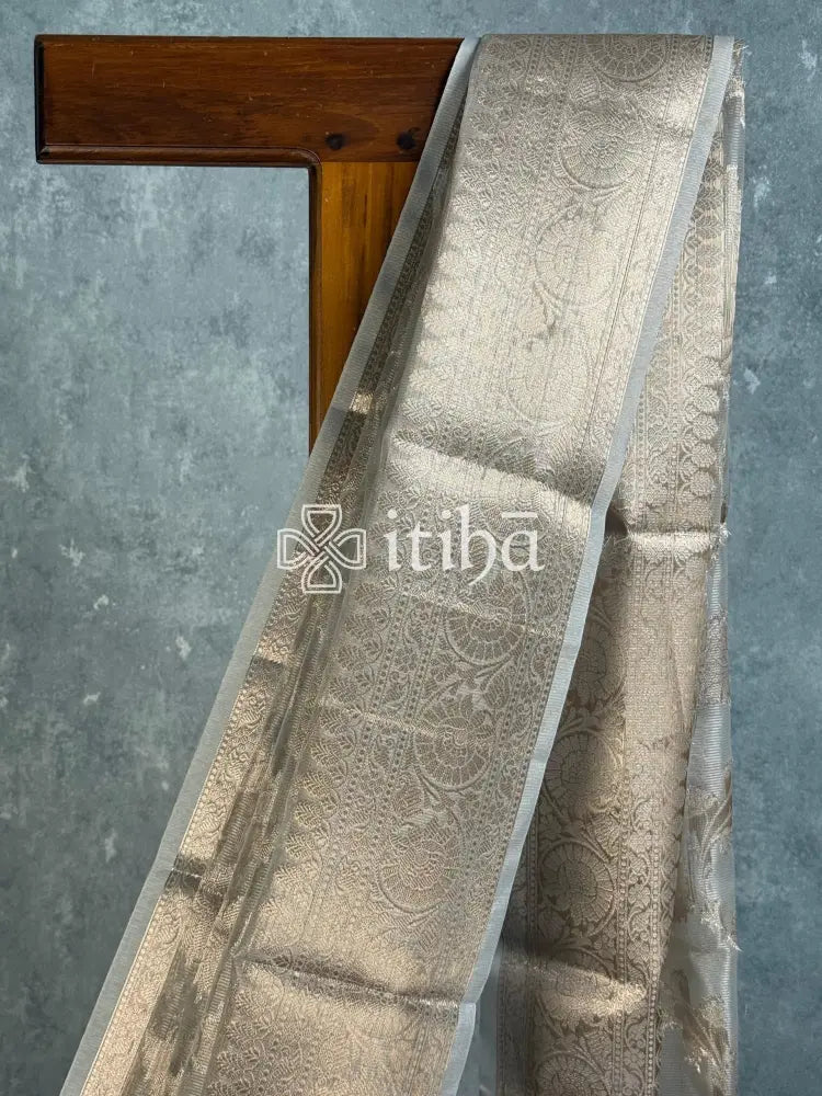 SEMI TISSUE ORGANZA JAAL BANARASI SAREE