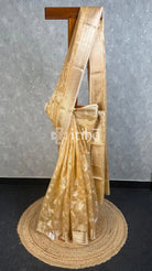 SEMI TISSUE ORGANZA JAAL BANARASI SAREE