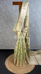 SEMI TISSUE ORGANZA JAAL BANARASI SAREE
