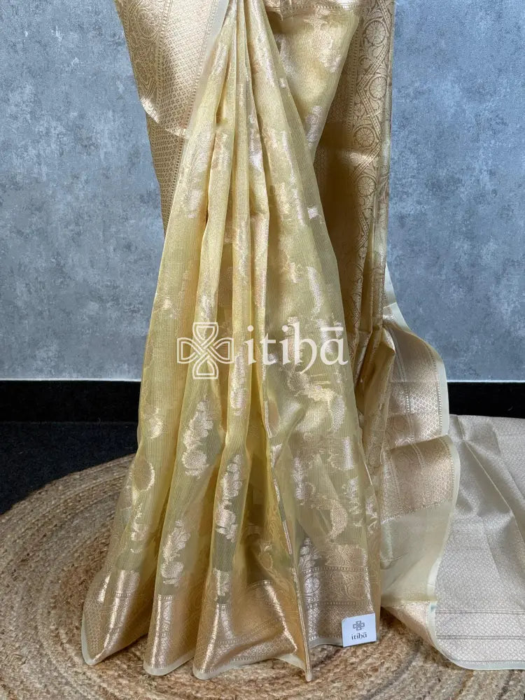SEMI TISSUE ORGANZA JAAL BANARASI SAREE