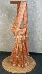 SEMI TISSUE ORGANZA SHADED BANARASI SAREE