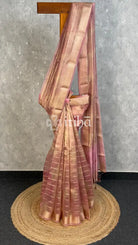 SEMI TISSUE ORGANZA SHADED BANARASI SAREE