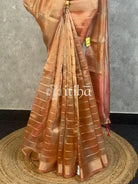 SEMI TISSUE ORGANZA SHADED BANARASI SAREE