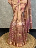 SEMI TISSUE ORGANZA SHADED BANARASI SAREE