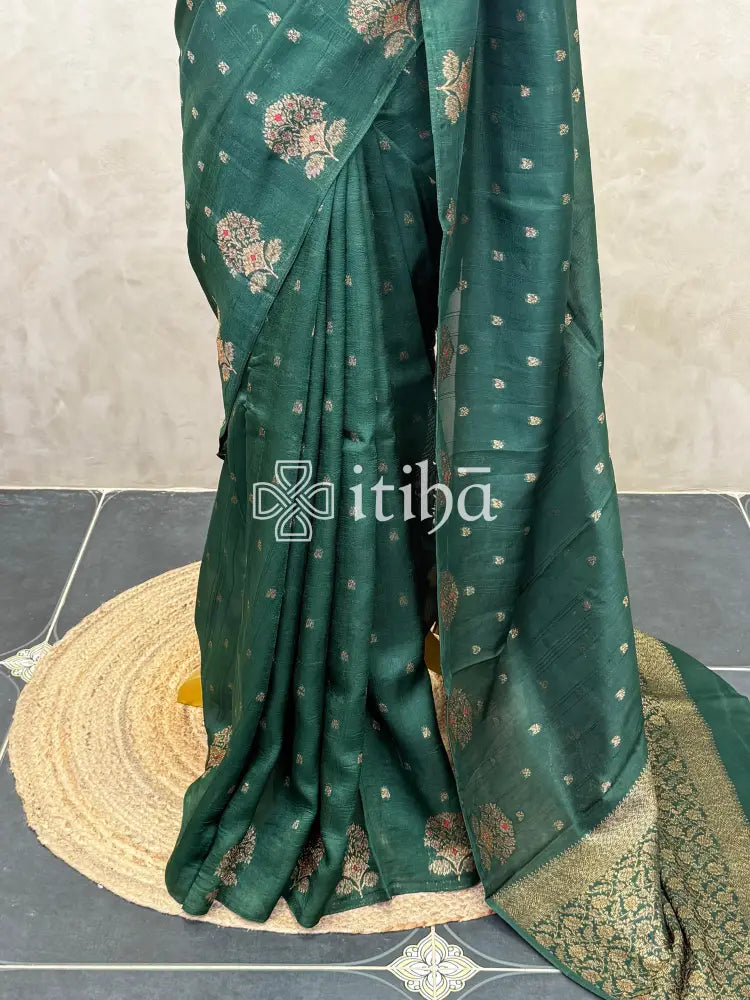 SEMI TUSSAR BANARASI SAREE