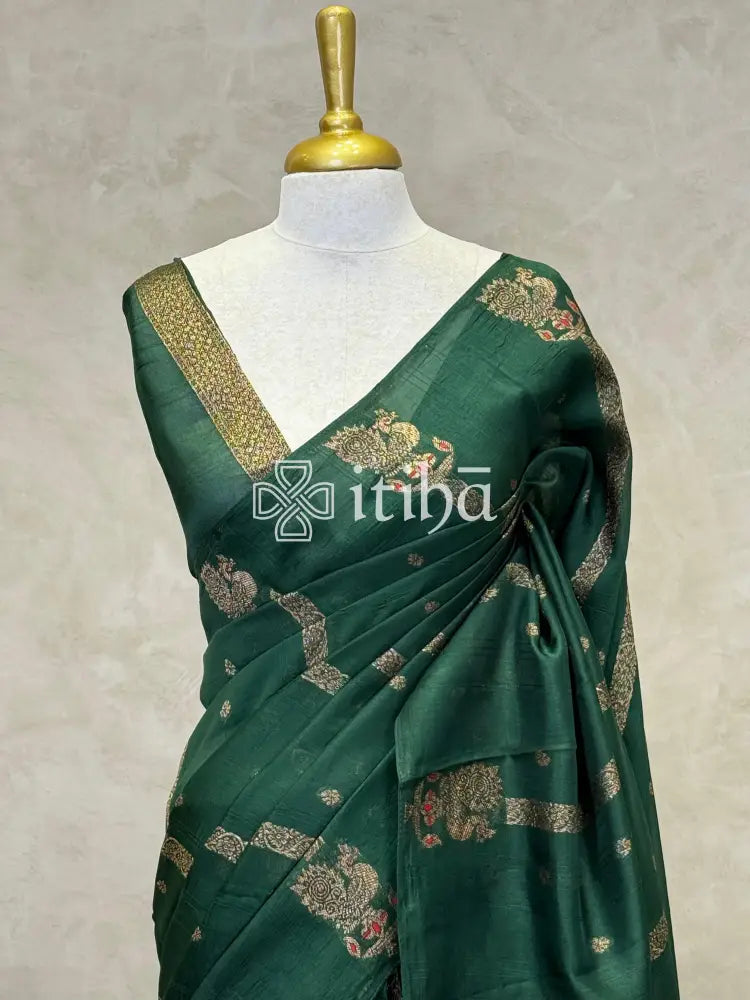 SEMI TUSSAR BANARASI SAREE