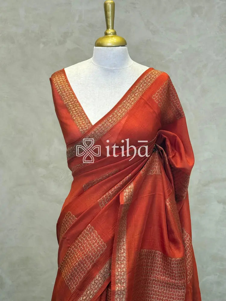 SEMI TUSSAR BANARASI SAREE