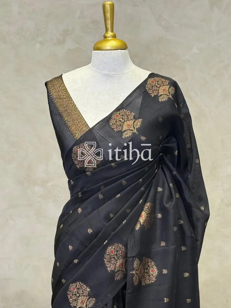 SEMI TUSSAR BANARASI SAREE