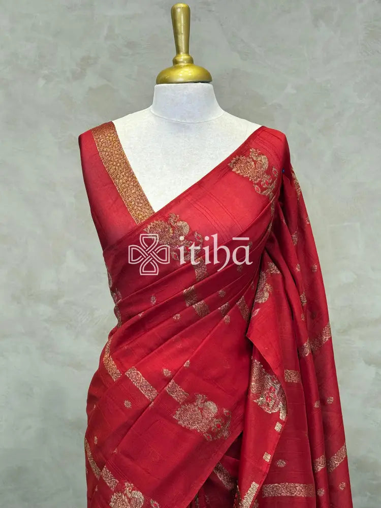 SEMI TUSSAR BANARASI SAREE