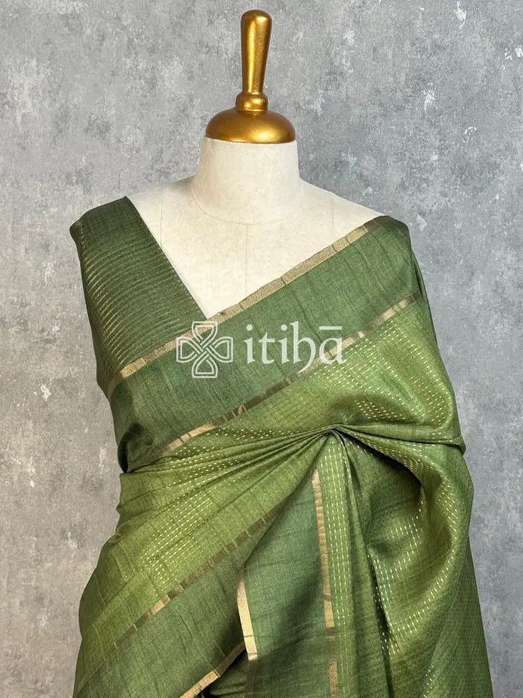 SEMI TUSSAR BANARASI SAREE
