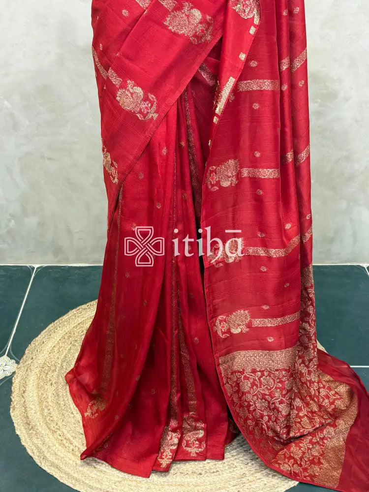 SEMI TUSSAR BANARASI SAREE
