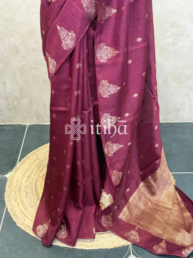 SEMI TUSSAR BANARASI SAREE