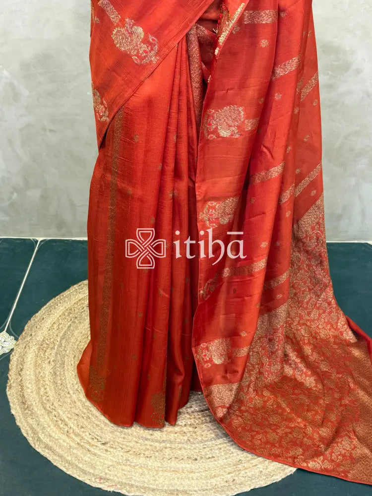 SEMI TUSSAR BANARASI SAREE
