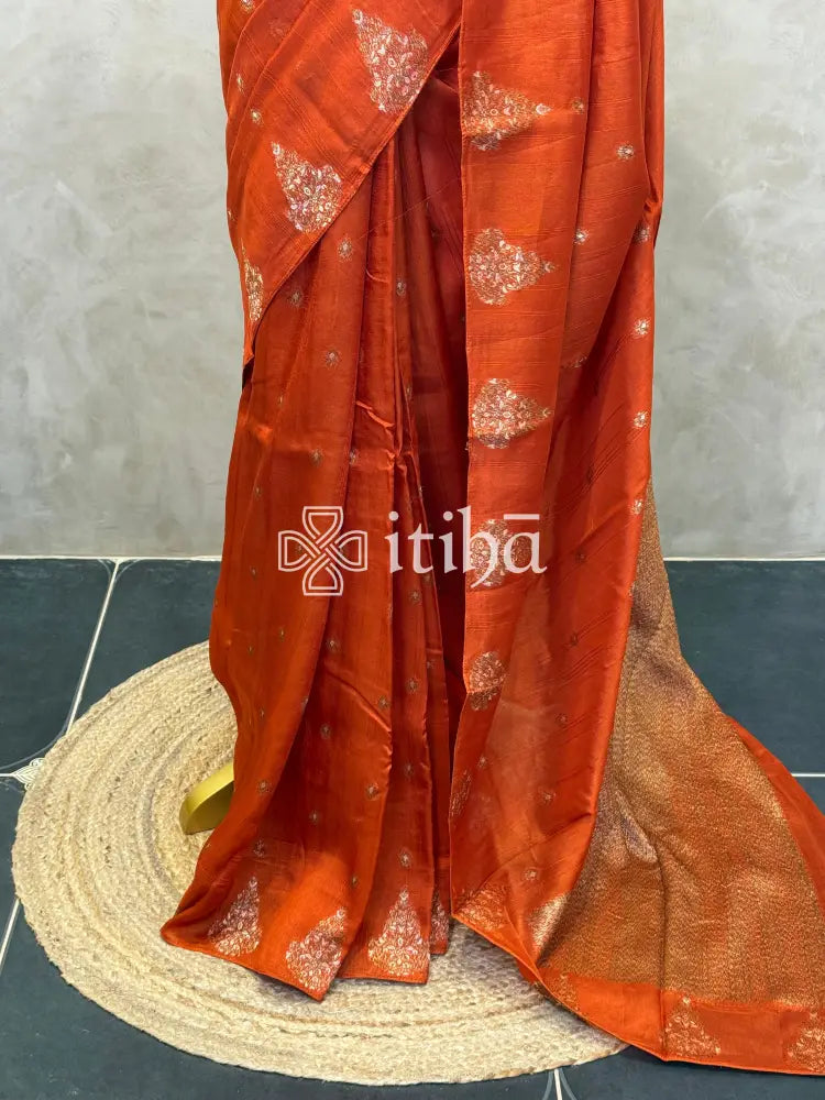 SEMI TUSSAR BANARASI SAREE