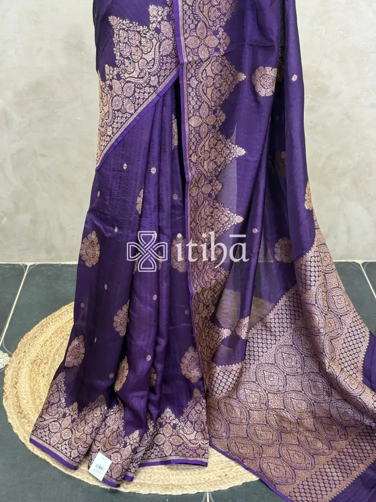 SEMI TUSSAR BANARASI SAREE