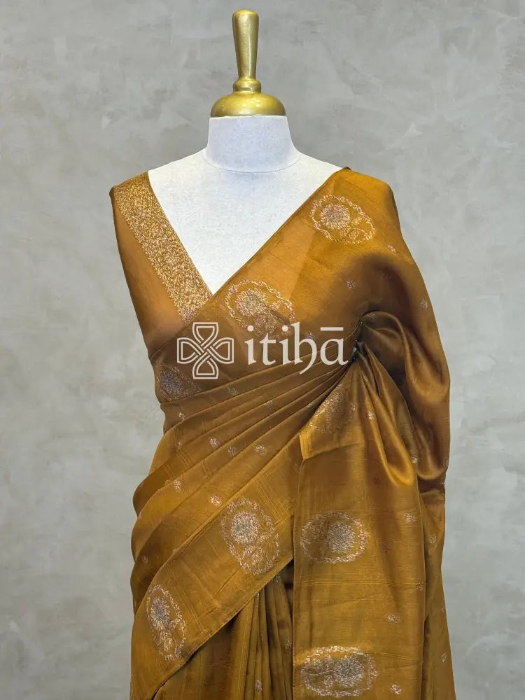 SEMI TUSSAR BANARASI SAREE