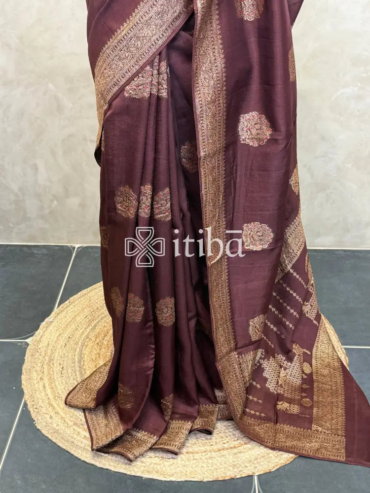 SEMI TUSSAR BANARASI SAREE