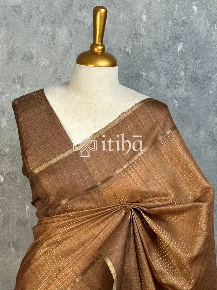 SEMI TUSSAR BANARASI SAREE
