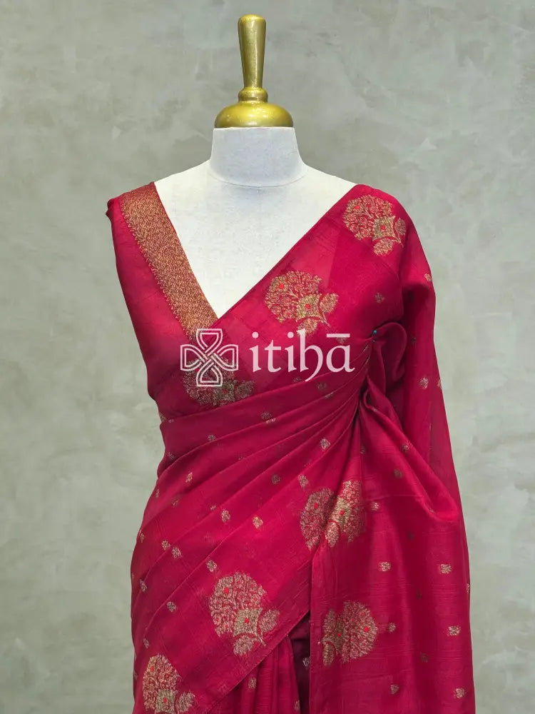 SEMI TUSSAR BANARASI SAREE