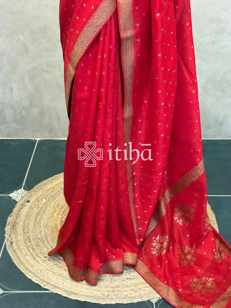 SEMI TUSSAR BANARASI SAREE