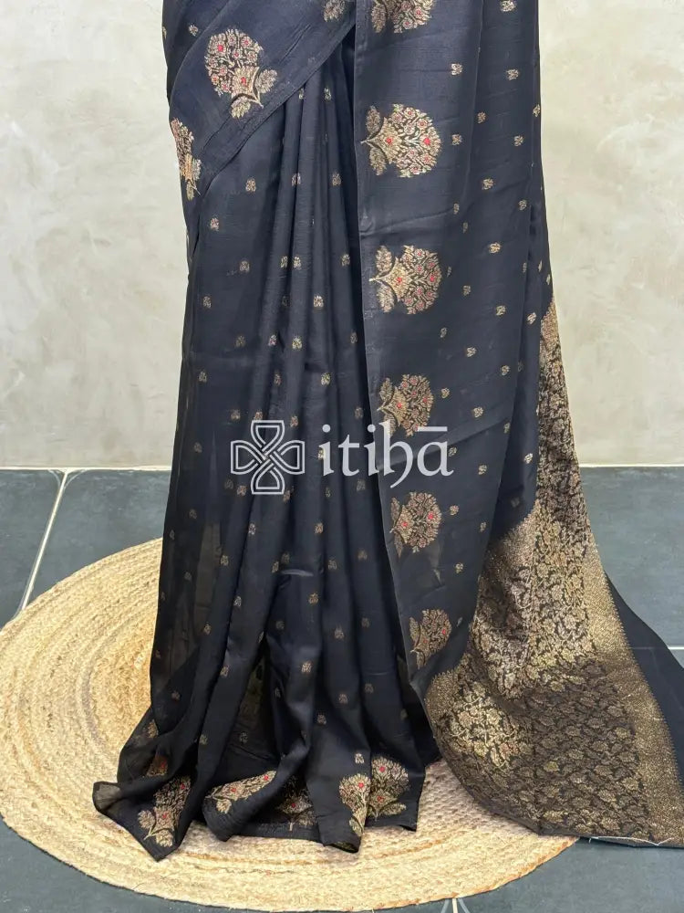 SEMI TUSSAR BANARASI SAREE