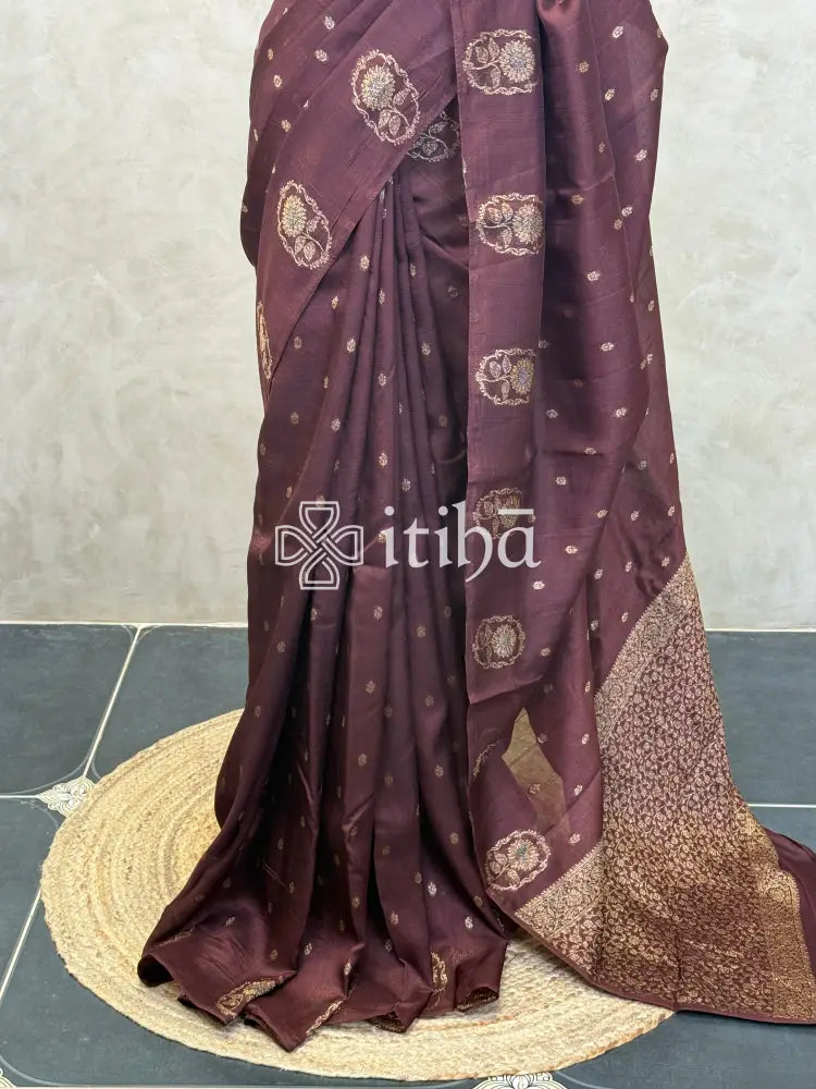 SEMI TUSSAR BANARASI SAREE