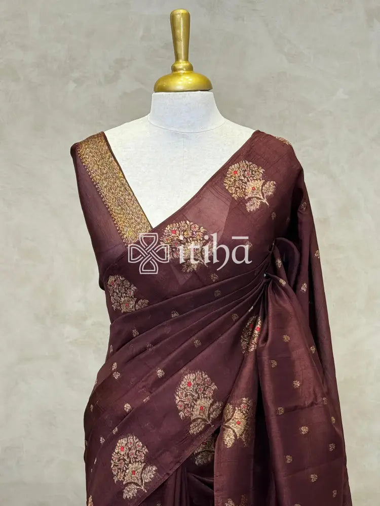SEMI TUSSAR BANARASI SAREE
