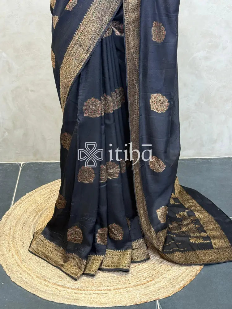 SEMI TUSSAR BANARASI SAREE