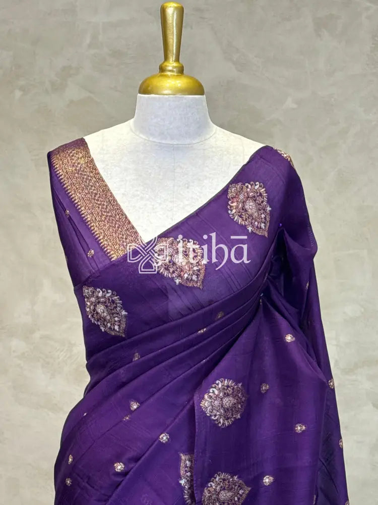 SEMI TUSSAR BANARASI SAREE