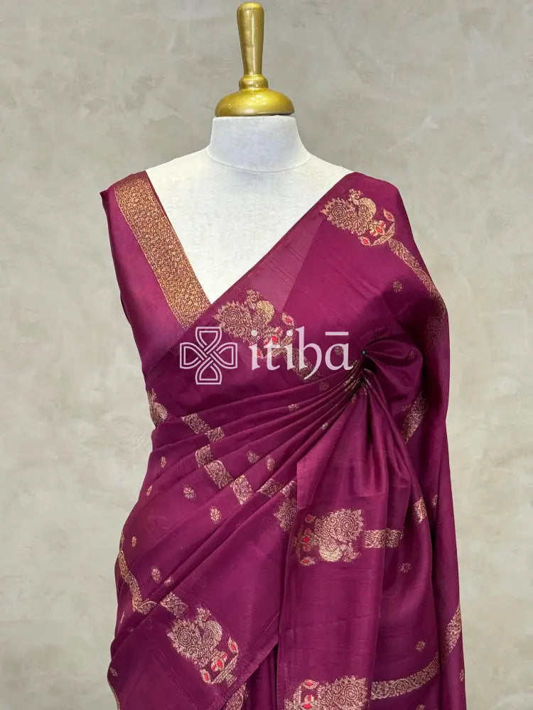 SEMI TUSSAR BANARASI SAREE