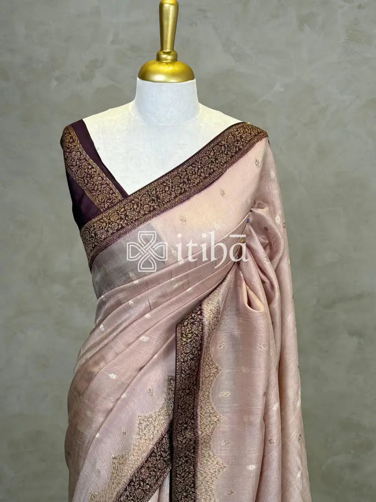 SEMI TUSSAR BANARASI SAREE
