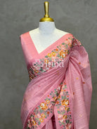 SEMI TUSSAR EMBROIDERY SAREE