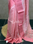 SEMI TUSSAR EMBROIDERY SAREE
