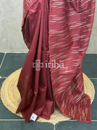 SEMI TUSSAR EMBROIDERY SAREE