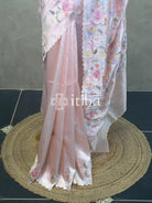 SEMI TUSSAR EMBROIDERY SAREE