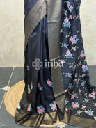 SEMI TUSSAR EMBROIDERY SAREE