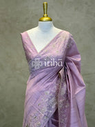 SEMI TUSSAR EMBROIDERY SAREE