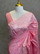 SEMI TUSSAR EMBROIDERY SAREE