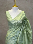 SEMI TUSSAR EMBROIDERY SAREE