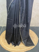 SEMI TUSSAR EMBROIDERY SAREE