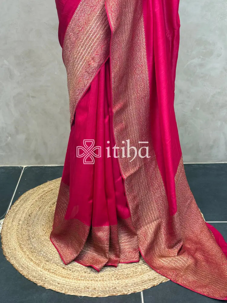 SEMI TUSSAR GEORGETTE BANARASI SAREE