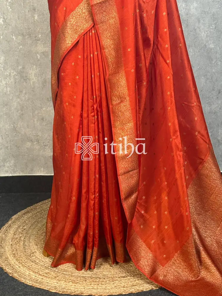 SEMI TUSSAR GEORGETTE BANARASI SAREE